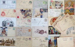 Deutsches Reich/Altdeutschland Lot Mit Ca. 70 Ganzsachen, Dabei Auch Etliche Privatpostkarten, Leicht Unterschiedliche E - 100 - 499 Cartes