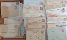 Deutschland Ganzsachen/GU Posten In Der Schachtel Ab Deutsches Reich Mit Etlichen Interessanten Stücken Auslandsverwendu - 100 - 499 Postales