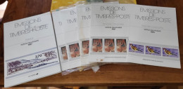 Documents Philatéliques Officiels 'Emissions De Timbres-Postes'  - 1985/1987 - Administraciones Postales