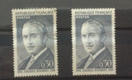 Num.1329 (0,30Fr) Maurice Bourdet - 2 Neufs Dont 1 Oblitéré - Unused Stamps