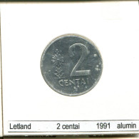 2 CENTAI 1991 LITUANIA LITHUANIA Moneda #AS696.E.A - Lituanie