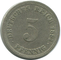 5 PFENNIG 1894 D ALLEMAGNE Pièce GERMANY #AE700.F.A - 5 Pfennig