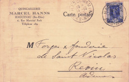HAGUENAU QINCAILLERIE MARCEL HANNS 6 RUE MARECHAL FOCH 1936 - Haguenau