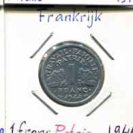 1 FRANC 1944 FRANKREICH FRANCE Französisch Münze #AM285.D.A - 1 Franc