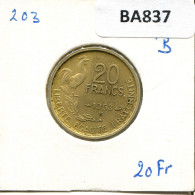 20 FRANCS 1953 B FRANCIA FRANCE Moneda #BA837.E.A - 20 Francs