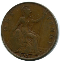 PENNY 1921 UK GREAT BRITAIN Coin #AZ812.U.A - D. 1 Penny