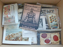 WUKI Kiste Mit Hunderten Holzstichen, Werbung, Landkarten, Grafiken, Kartenspielen, Büchern, Siegeln Usw. Fundgrube Publ - 100 - 499 Postcards