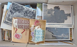 WuKi Wunderkiste Kleiner Karton Mit Briefmarken, Briefen, Ansichtskarten, Einfaches Material - 100 - 499 Cartoline