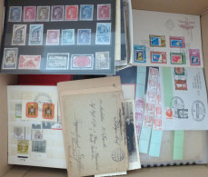 WuKi Wunderkiste Philatelie Im Großen Karton, Mit Material Alle Welt, Briefmarken Auf Briefstücken, Lose Marken In Tüten - 100 - 499 Cartes