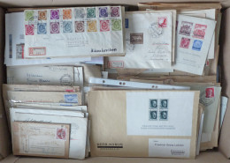 WUNDERKARTON - Großer UMZUGSKARTON Voll Mit BRIEFMARKEN Und Sehr Viel BRIEFEN Viel BUND/BERLIN Aber Auch Frühere DEUTSCH - 100 - 499 Postales