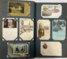 Altes Album Und Einige Lose Ansichtskarten, Insg. Circa 400 St. Aus Einer Familie, Viel Einfache Ware I-II - Autres & Non Classés