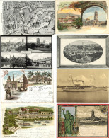 Deutschland, Ausland Und Motive Partie Von Ca. 150 Ansichtskarten Von Alt Bis Neu I-II - Autres & Non Classés