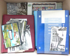 Großer Karton Mit über 4000 Ansichtskarten Topographie U. Motive, Auch Ein Paar Alben, Meist AK Nach 1945, Einfache Ware - Otros & Sin Clasificación