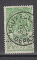 COB 56 Oblitération Centrale BRUXELLES DEPART - 1893-1907 Coat Of Arms