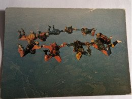 CP - Parachutisme équipe De France 1973 - Parachutespringen