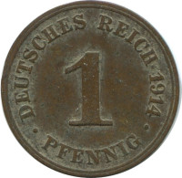 1 PFENNIG 1914 J GERMANY Coin #AE596.U.A - 1 Pfennig