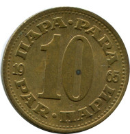 10 PARA 1965 JUGOSLAWIEN YUGOSLAVIA Münze #AZ587.D.A - Jugoslawien