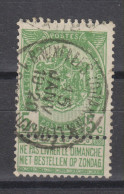 COB 56 Oblitération Centrale BRUXELLES (QUARTIER LEOPOLD) - 1893-1907 Wappen