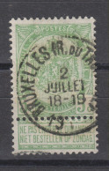 COB 56 Oblitération Centrale BRUXELLES (R. Du TACITURNE) - 1893-1907 Wappen