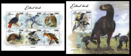 Liberia  2023 Extinct Birds. (215) OFFICIAL ISSUE - Prehistorics