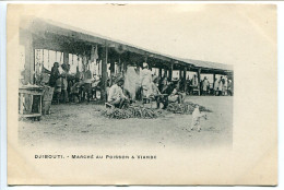 Pionnière Dos Simple * DJIBOUTI Marché Au Poisson Et Viande - Gibuti