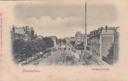 481716Amsterdam, Sarphatistraat Rond 1900. (Kaart Is Iets Bobbelig Door Waterschade ?) - Amsterdam