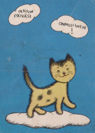 KATZE MIEZEKATZE Tier Vintage Ansichtskarte Postkarte CPSM #PAM280.A - Chats