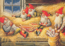 BABBO NATALE Natale Vintage Cartolina CPSM #PAK937.A - Santa Claus