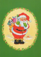 SANTA CLAUS Happy New Year Christmas Vintage Postcard CPSM #PBL493.A - Santa Claus