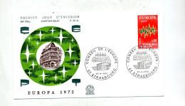 Lettre Cachet Strasbourg Conseil Europe Sur Europa 1972 - Commemorative Postmarks