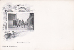 481648Souvenir Krommenie, Zuider Kerkbuurt Rond 1900.(minuscule Vouwen In De Hoeken) - Krommenie