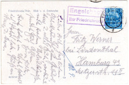 DDR 1955, Landpost Stpl. ENGELSBACH über Friedrichroda Auf AK M. 10 Pf. - Autres & Non Classés