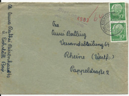 1958, Biesenhard über Eichstätt, Landpoststellen II Stpl. Auf Brief. #1417 - Covers & Documents