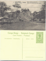 Belgisch Kongo, Ungebr. Bild Ganzsache M. Termiten -Bau. Thema Insekten. #2043 - Otros & Sin Clasificación