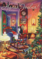 WEIHNACHTSMANN SANTA CLAUS Neujahr Weihnachten GNOME Vintage Ansichtskarte Postkarte CPSM #PBL597.A - Santa Claus