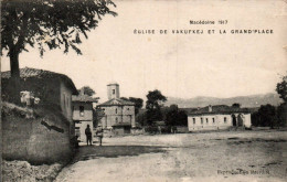 N°945 W -cpa église De Vakufkej Et La Grad'place- - Macedonia Del Nord