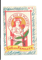 CX41 - CARTONETTE PUBLICITAIRE THE DES FAMILLES - FORMAT 6 X 9 CM - Reclame