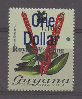 Guyana 1983 Flowers Royal Weddings Overprint Mi  985 ** - Guyana (1966-...)