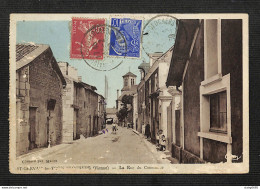 86 - SAINT-GERVAIS-LES-TROIS-CLOCHERS - La Rue Du Commerce - 1939 - Saint Gervais Les Trois Clochers