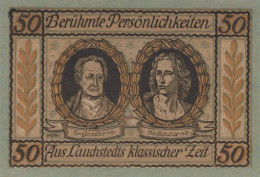 50 PFENNIG 1921 Stadt LAUCHSTÄDT Saxony UNC DEUTSCHLAND Notgeld Banknote #PC028 - [11] Emissions Locales