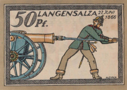 50 PFENNIG 1921 Stadt LANGENSALZA Saxony UNC DEUTSCHLAND Notgeld Banknote #PC010 - Lokale Ausgaben