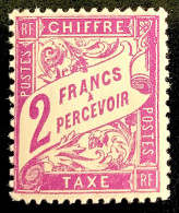 1926 FRANCE N 42 CHIFFRE TAXE À PERCEVOIR 2 FRANCS - NEUF** - 1859-1959.. Ungebraucht