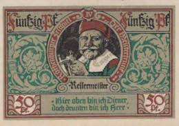 50 PFENNIG 1921 Stadt ROTHENBURG OB DER TAUBER Bavaria UNC DEUTSCHLAND #PI925 - [11] Emissioni Locali