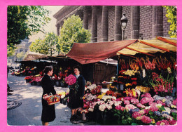 F-75-Paris-570P41 Le Marché Aux Fleurs Place De La Madeleine, Animation, Voir Verso Cachet Croix Rouge - Plätze