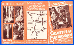 Vieux Papiers-71P41 Guide Souvenir Des GROTTES DE BETHARRAM, Dépliant En 3 Volets - Programs