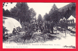 F-38-Isere-04P82 Massif De La Vanoise, Campement De Chasseurs Alpins, Belle Animation, Cpa Précurseur BE - Autres & Non Classés