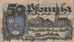 50 PFENNIG 1921 Stadt WANDSBEK Schleswig-Holstein DEUTSCHLAND Notgeld #PI200 - [11] Emissioni Locali