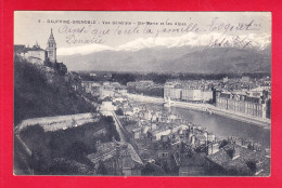 F-38-Grenoble-43D02  Vue Générale Ste Marie Et Les Alpes, Voir Cachet Régiment D'artillerie, Cpa BE - Grenoble