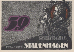 50 PFENNIG 1921 Stadt STAVENHAGEN Mecklenburg-Schwerin UNC DEUTSCHLAND #PI968 - Lokale Ausgaben