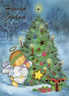 ÁNGEL NAVIDAD Vintage Tarjeta Postal CPSM #PAJ315.ES - Anges